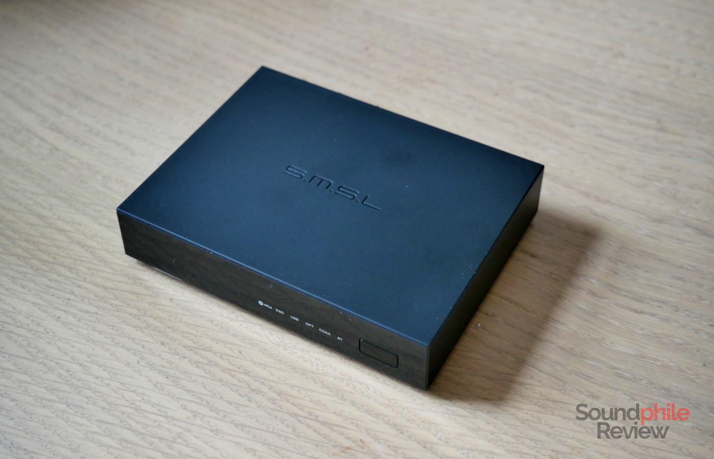 The SMSL PS200 has a black plastic chassis